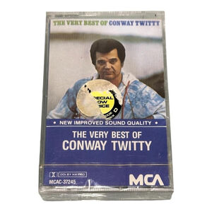 Vintage 1978 Conway Twitty Cassette The Very Best Of Country MCA Album Blue